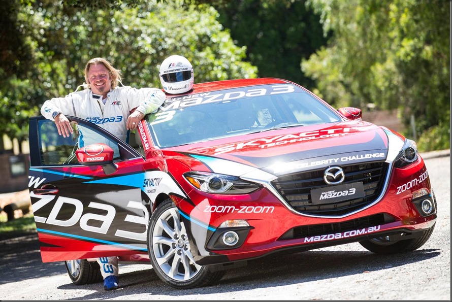 Adventurer Charley Boorman will compete in the Mazda3 Celebrity Challenge at the 2014 Formula 1® Australian Grand Prix (1) Adventurer Charley Boorman will compete in the Mazda3 Celebrity Challenge at the 2014 Formula 1® Australian Grand Prix (1)