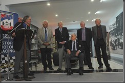 Sir Jack surrounded by member of the team that built the Repco Brabham V8 engine which took him to his third World F1 title in 1966. Sir Jack surrounded by member of the team that built the Repco Brabham V8 engine which took him to his third World F1 title in 1966.