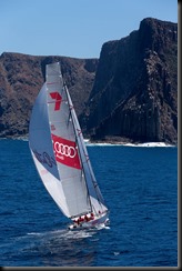 Wild Oats XI enters the Derwent River for the historic race win. A FrancoliniAudi GAYCARBOYS (2) Wild Oats XI enters the Derwent River for the historic race win. A FrancoliniAudi GAYCARBOYS (2)