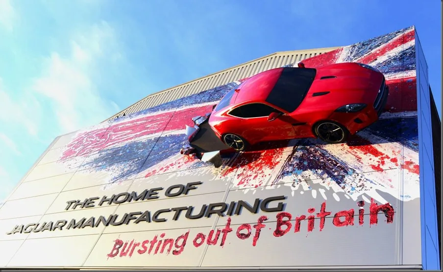 Jaguar F-TYPE Coupe Bursts out of Castle Bromwich Plant