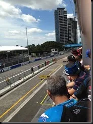 V8 Supercars as seen from the Volvo Teams Suite at the Pits with Scott Mclaughlin at the wheel