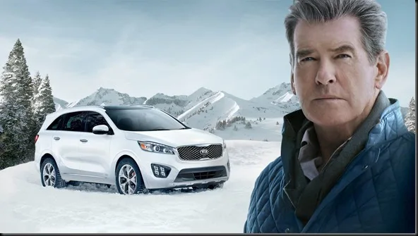 Pierce Brosnan: the &ldquo;Perfect Getaway&rdquo; in the 2016 Sorento during KIA&rsquo;s Super Bowl Ad