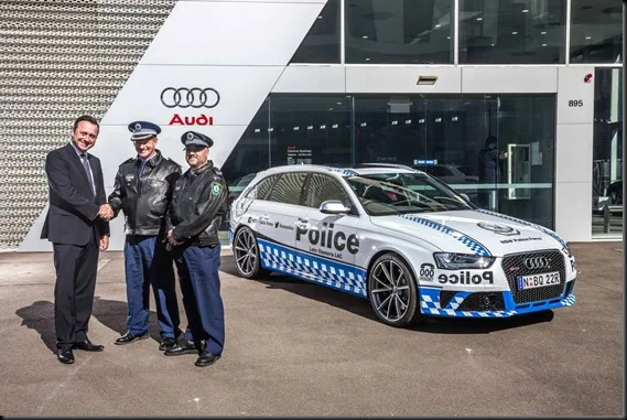 he Audi RS 4 Avant serves the NSW Police Force
