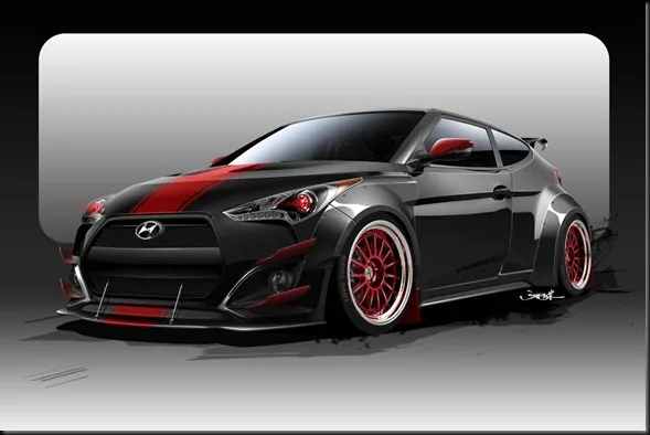 WHOOSH – Blood Type Racing returns to SEMA with sinister Veloster Turbo