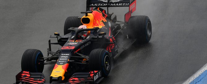 Max Verstappen in Rain in Germany