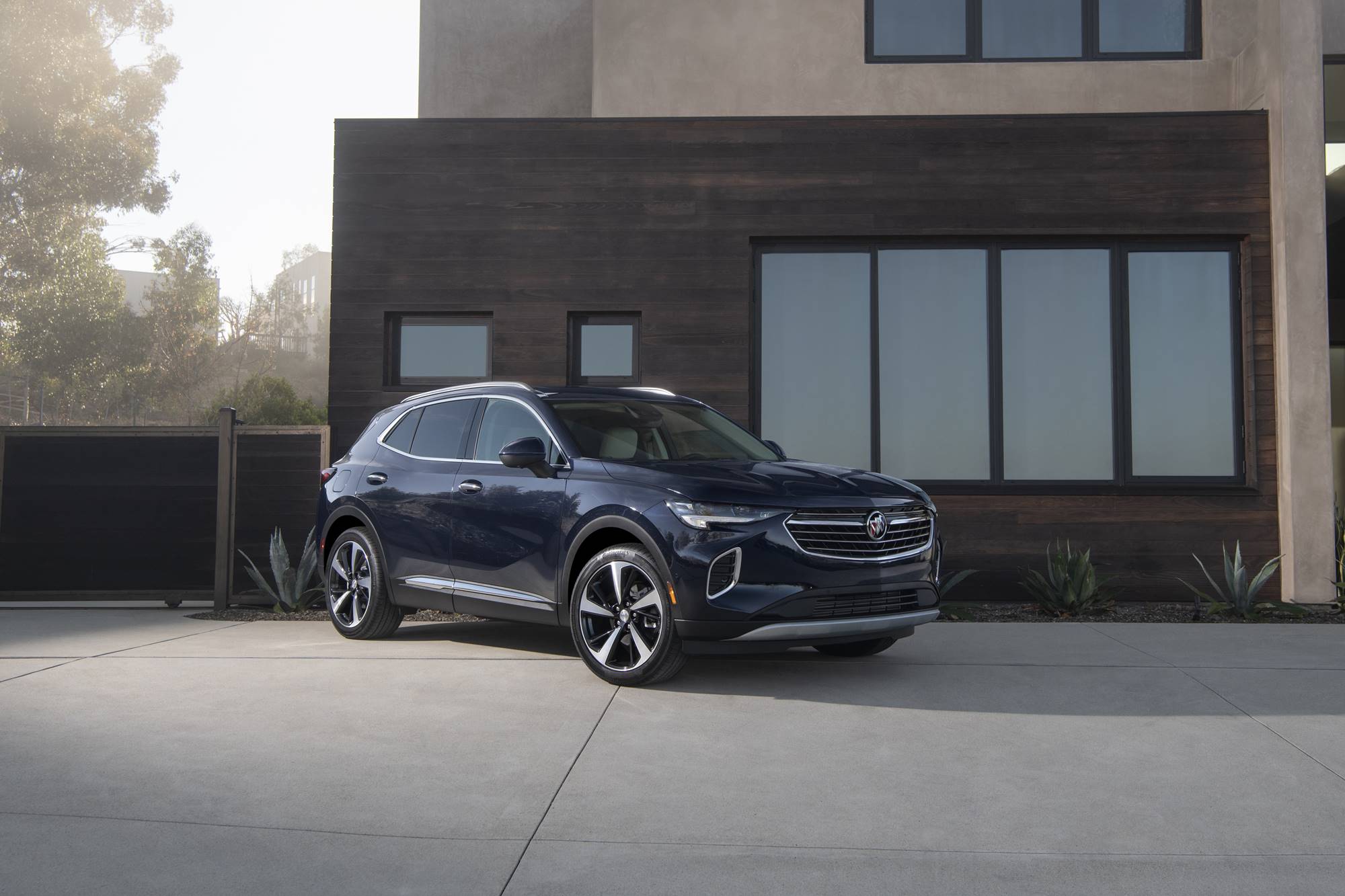 The 2021 Envision has a lower, wider stance with more athletic p