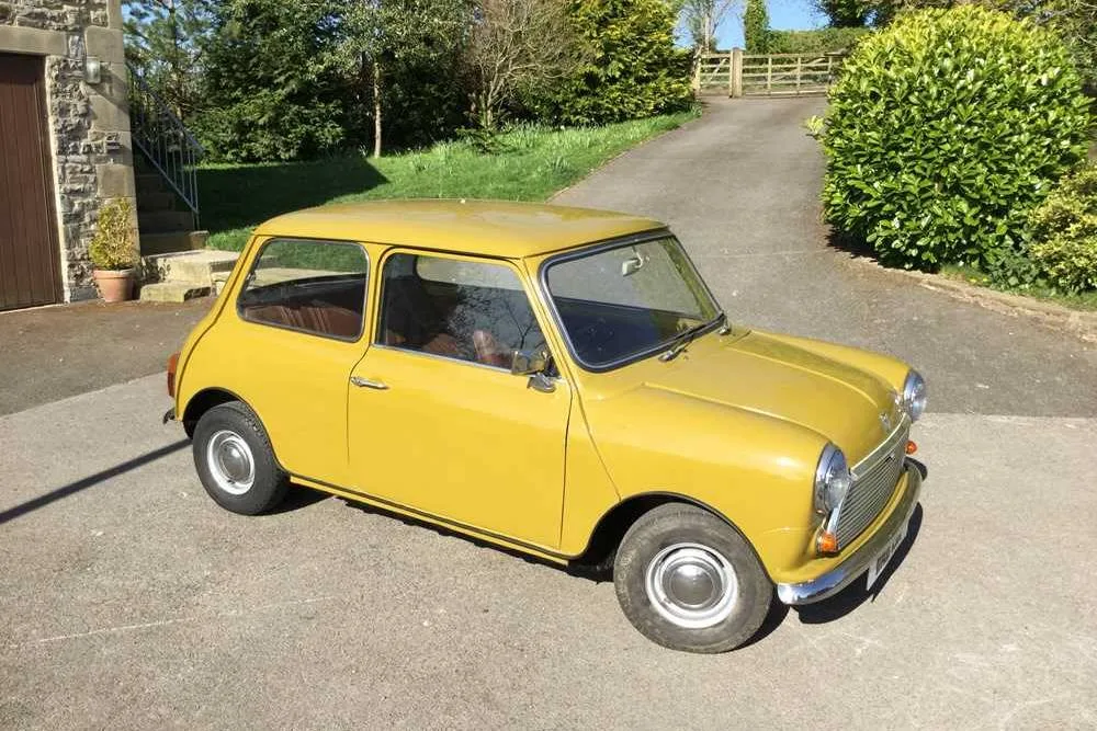 Classic mustard yellow Mini 1000