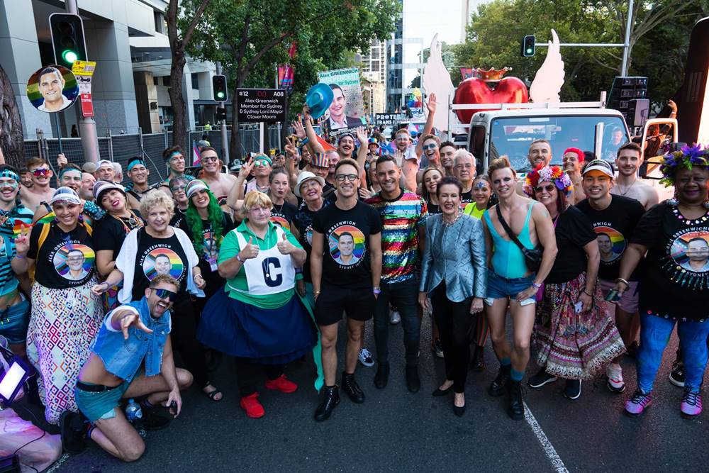 Clover Moore and Alex Greenwich Mardi Gras 2023 (3)