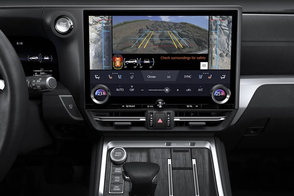 2026 Lexus GX 550 centre console and gear selector