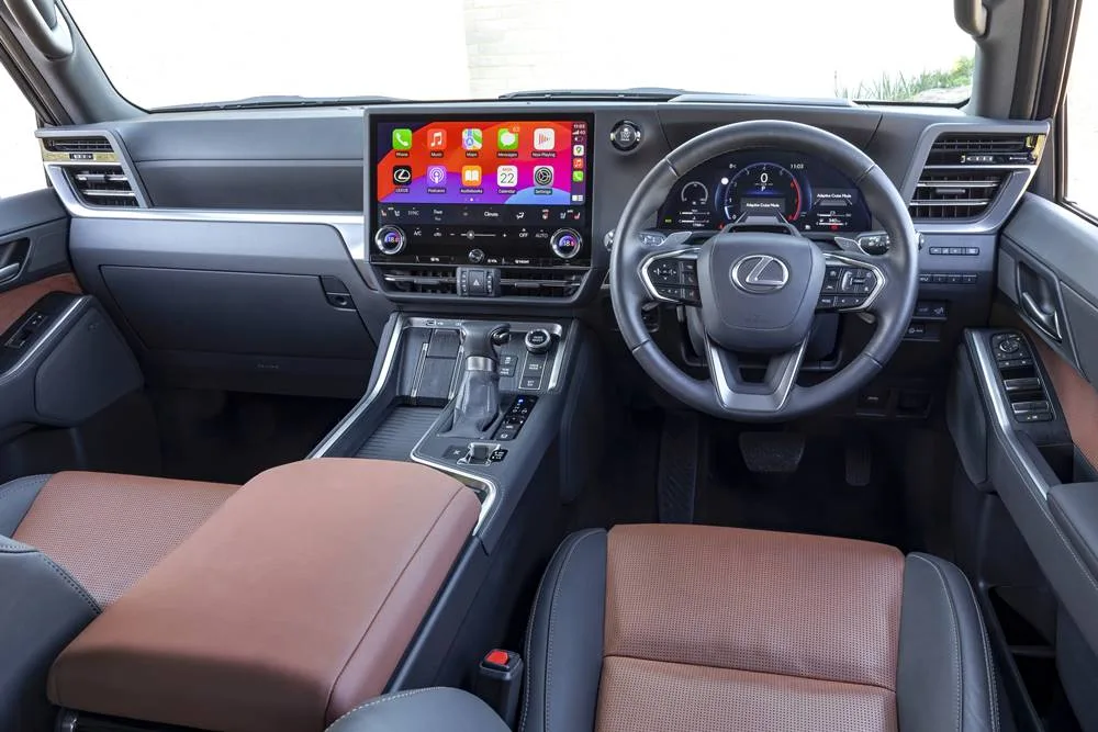 Lexus GX Overtrail gear shifter and console
