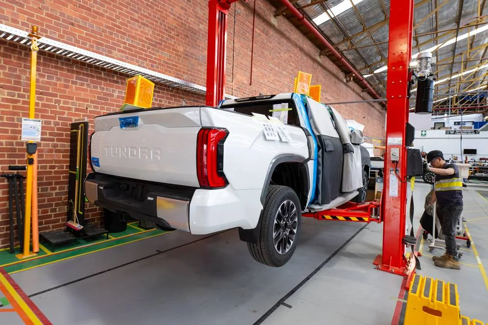 Toyota Tundra Limited at the Walkinshaw facility tour event.