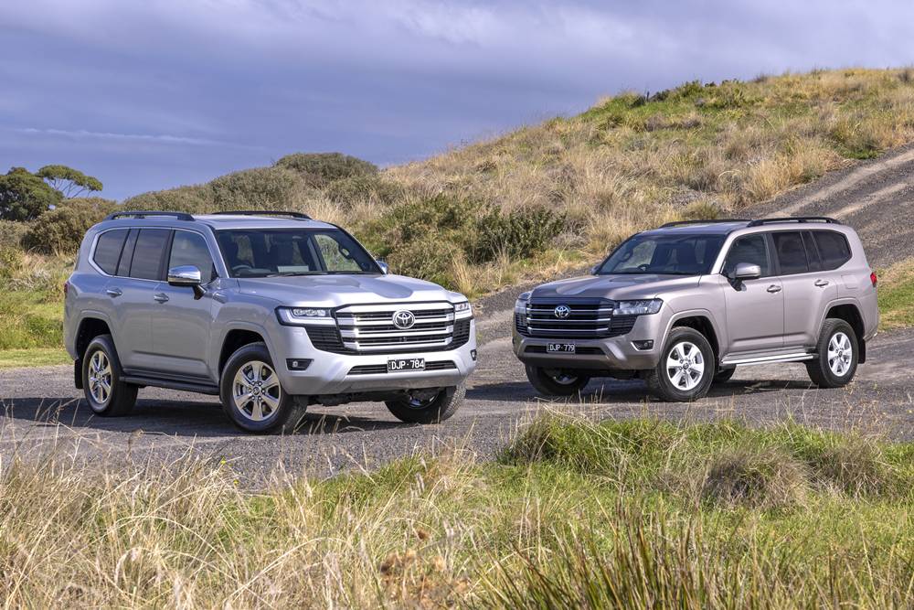 2025 Toyota LandCruiser (i) Sahara and (r) GXL.