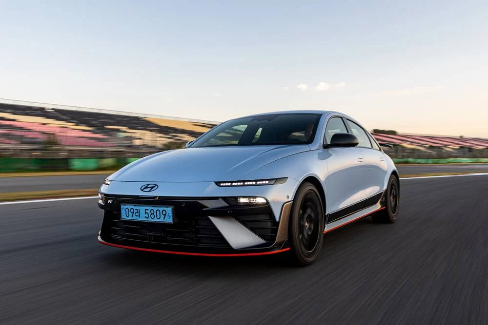 The Hyundai IONIQ 6 N is presented in this gallery image.