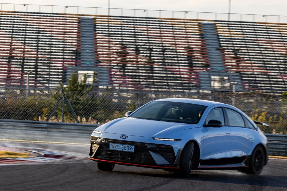 The Hyundai IONIQ 6 N is presented in this gallery image.