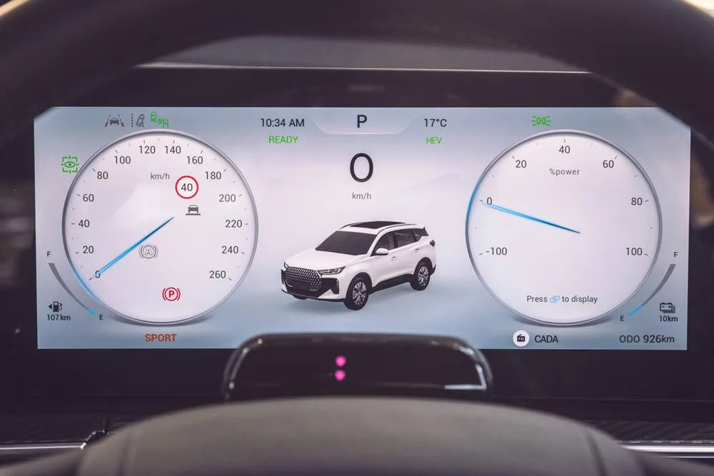 TIGGO 7 PHEV dashboard