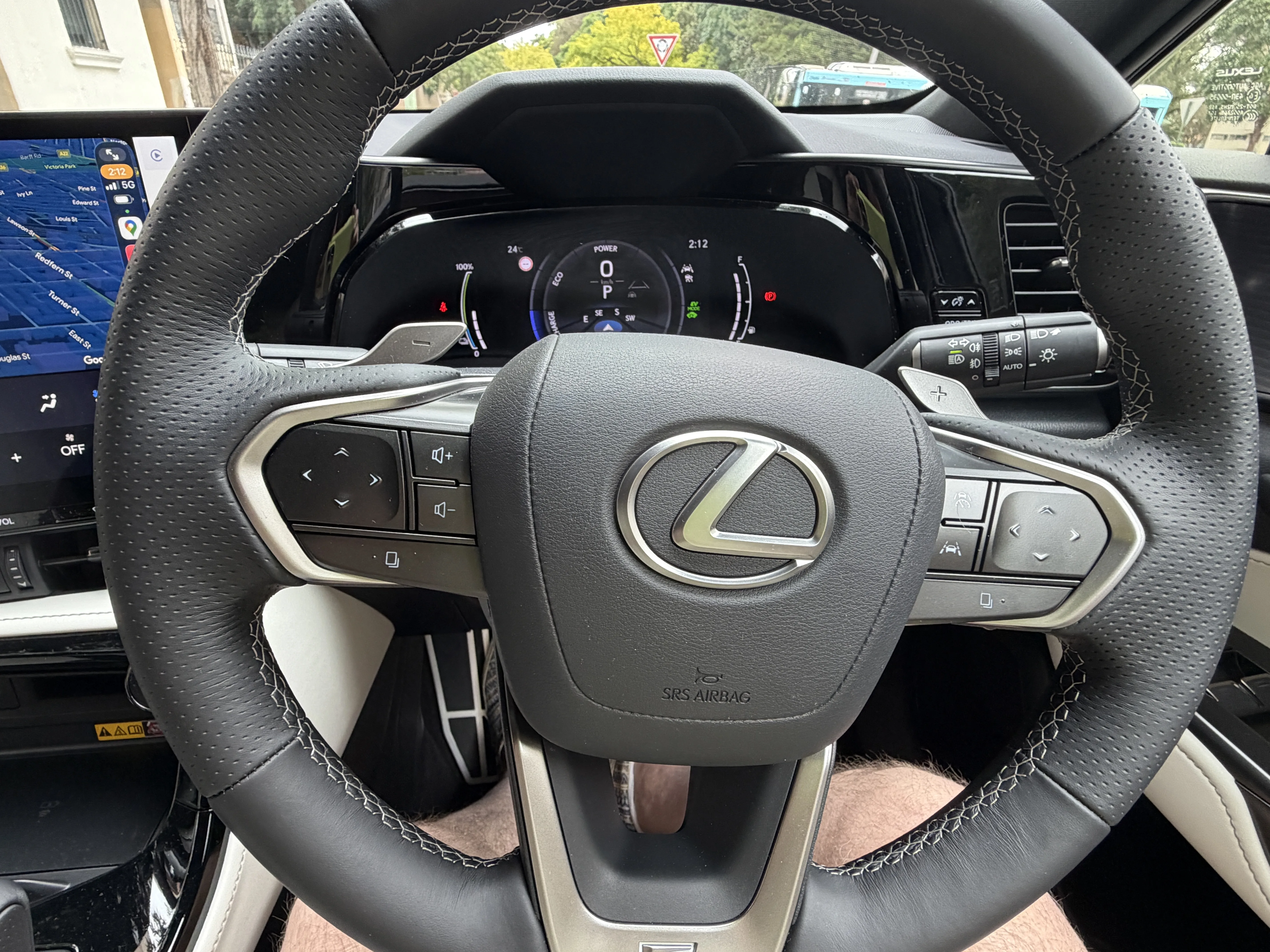 2026 lexus nx450h+ driver instruments and steering wheel controls