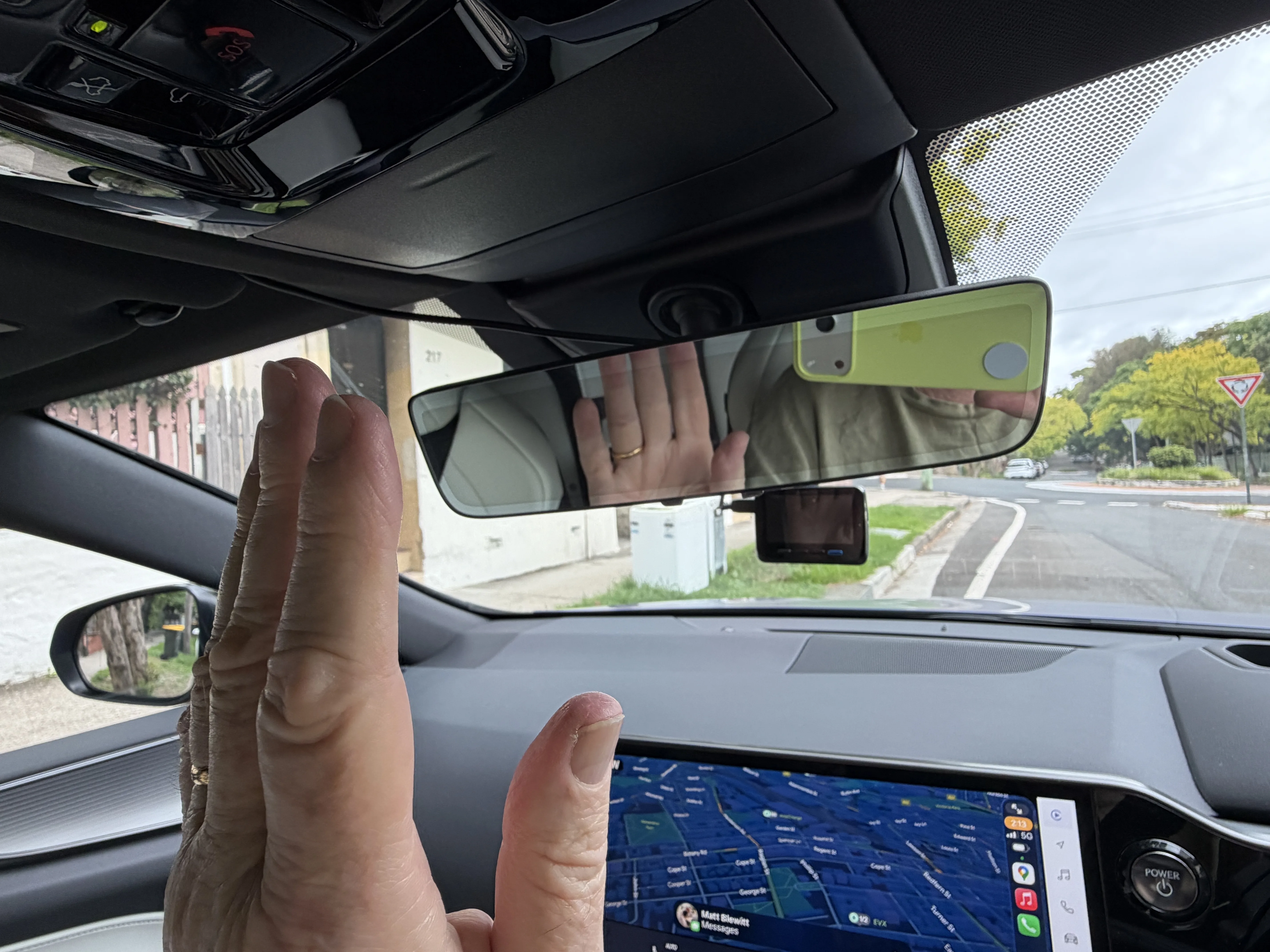 2026 lexus nx450h+ electronic rearview mirror in mirror mode