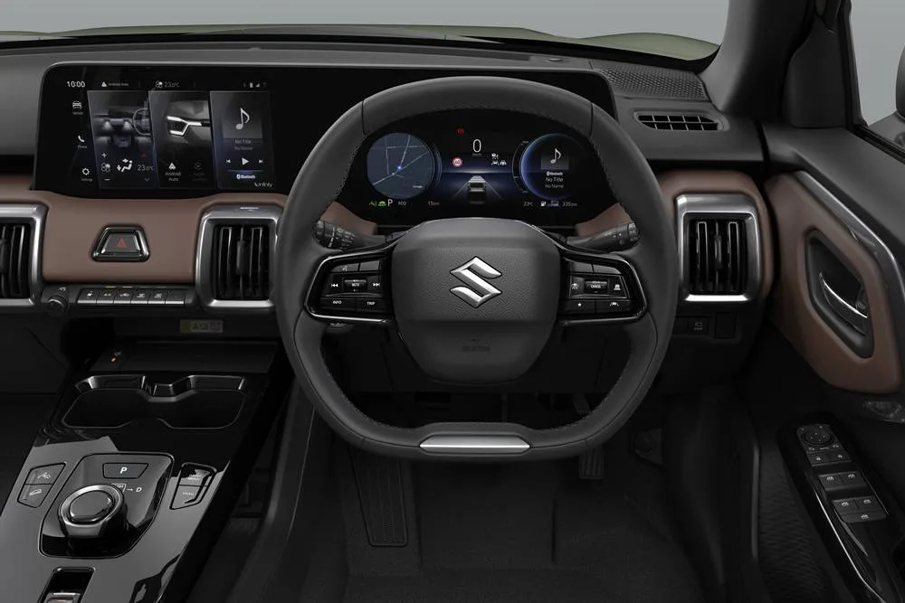 All New Suzuki E VITARA-inside dash and steering wheel