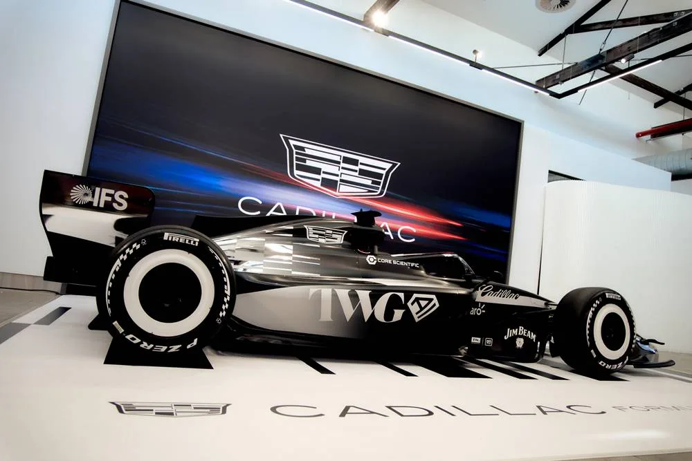 Cadillac-F1-team-reveals-in Sydney Cadillac-Showroom