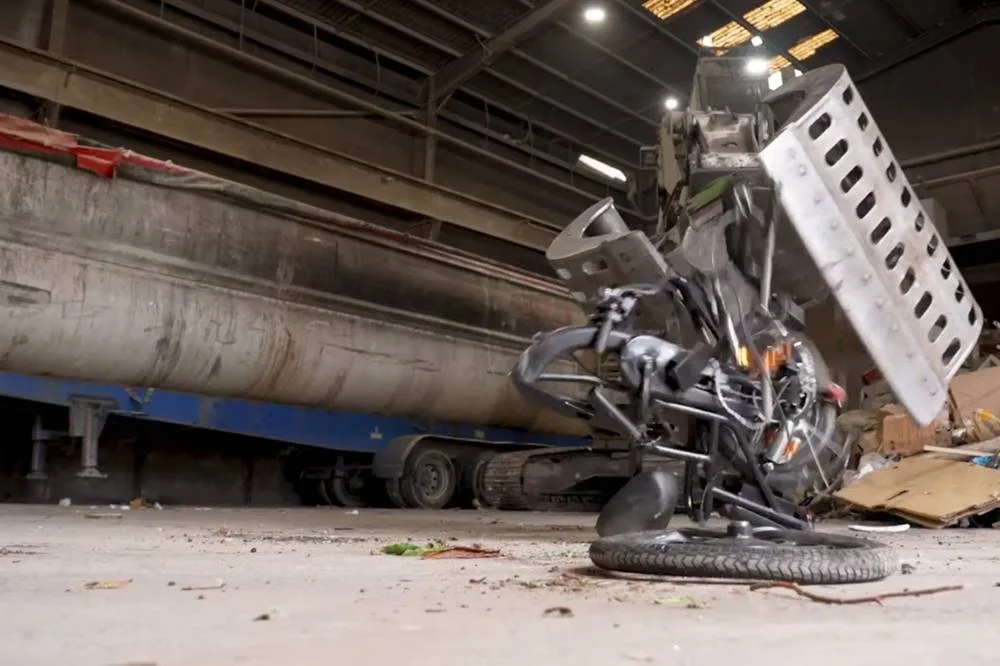 Crushing Ebikes to destruction