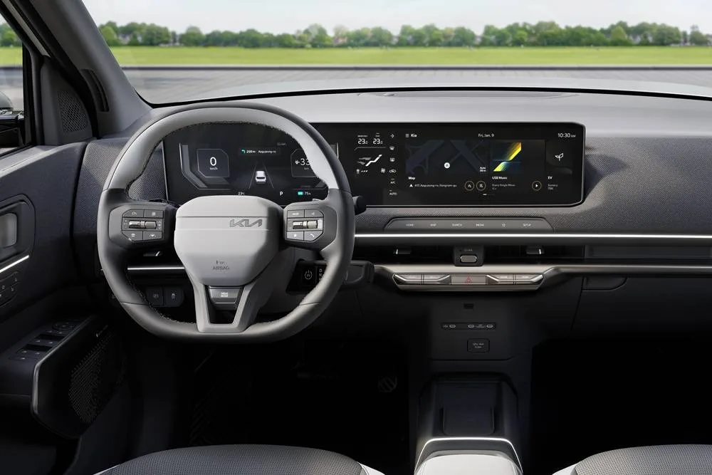 Kia EV2 revealed at brussels dashboard