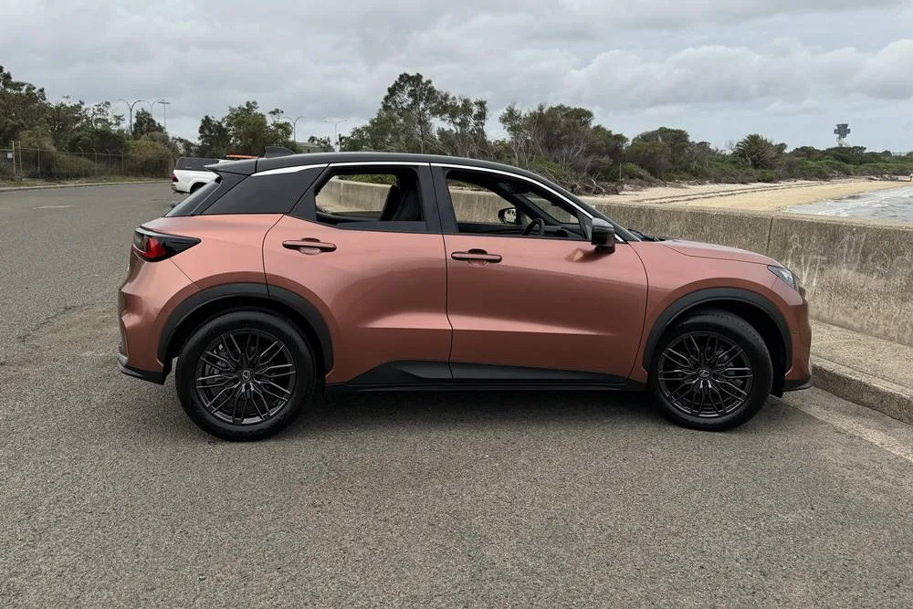 Lexus LBX AWD F Sport with EP2+ side view