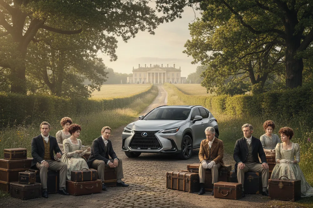 Lexus nx450h+ Bridgerton style