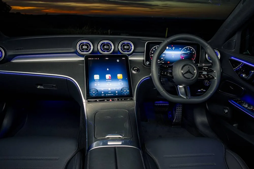 Mercedes Benz C300 AMG fdash and steering wheel country side surrounds