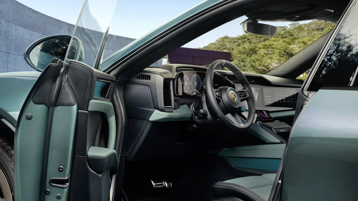 Porsche Cayenne S Electric driver's side interior view
