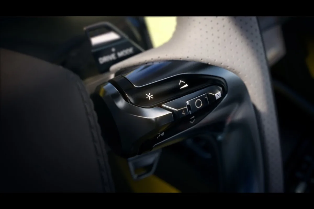 Lotus Emeya in yellow rear three quarter view in studio