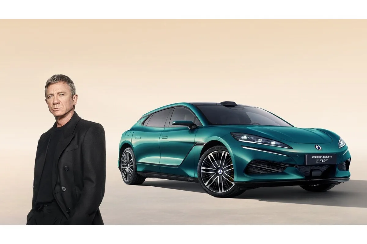 Daniel Craig with Denza Z9 GT electric grand tourer