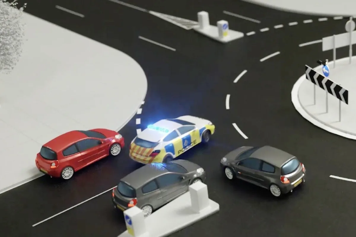 Blue Light Aware road safety animation
