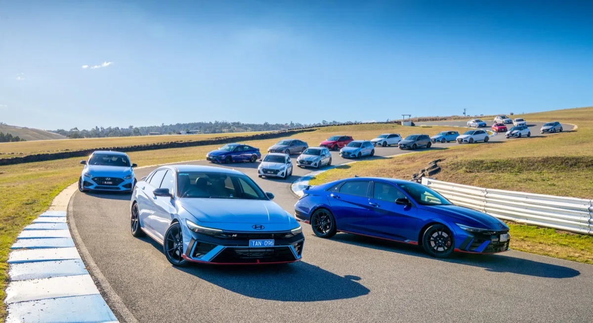 Hyundai N high-performance track day event in Tasmania