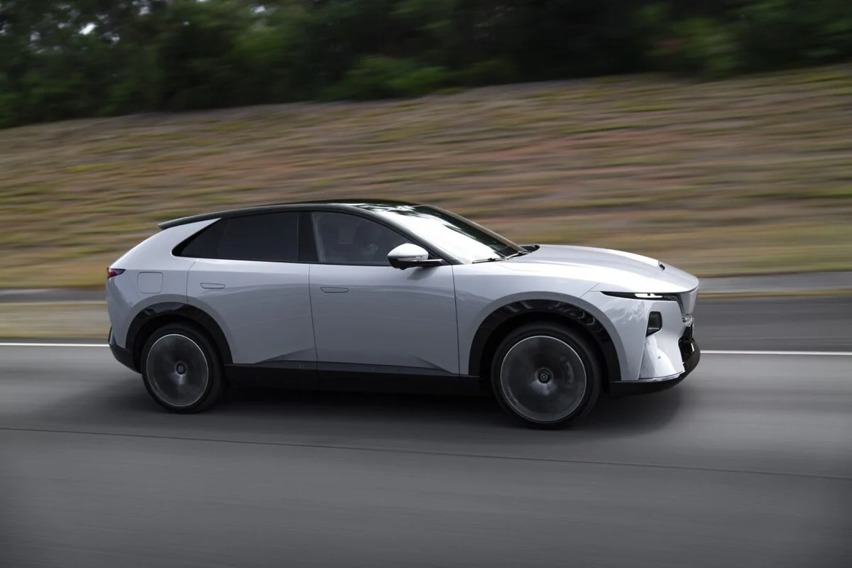 2026 Mazda CX-6e electric SUV detail view