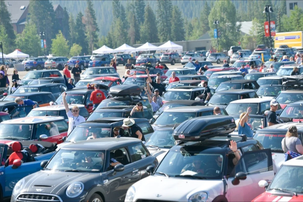 Hundreds of MINIs gathered at MINI Takes The States rally event