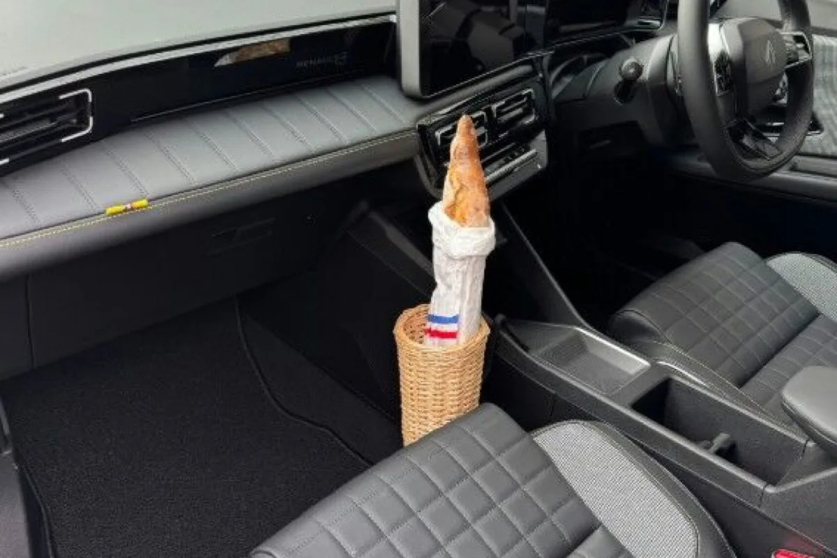 Renault 5 E-Tech baguette holder French Bread Day 2026