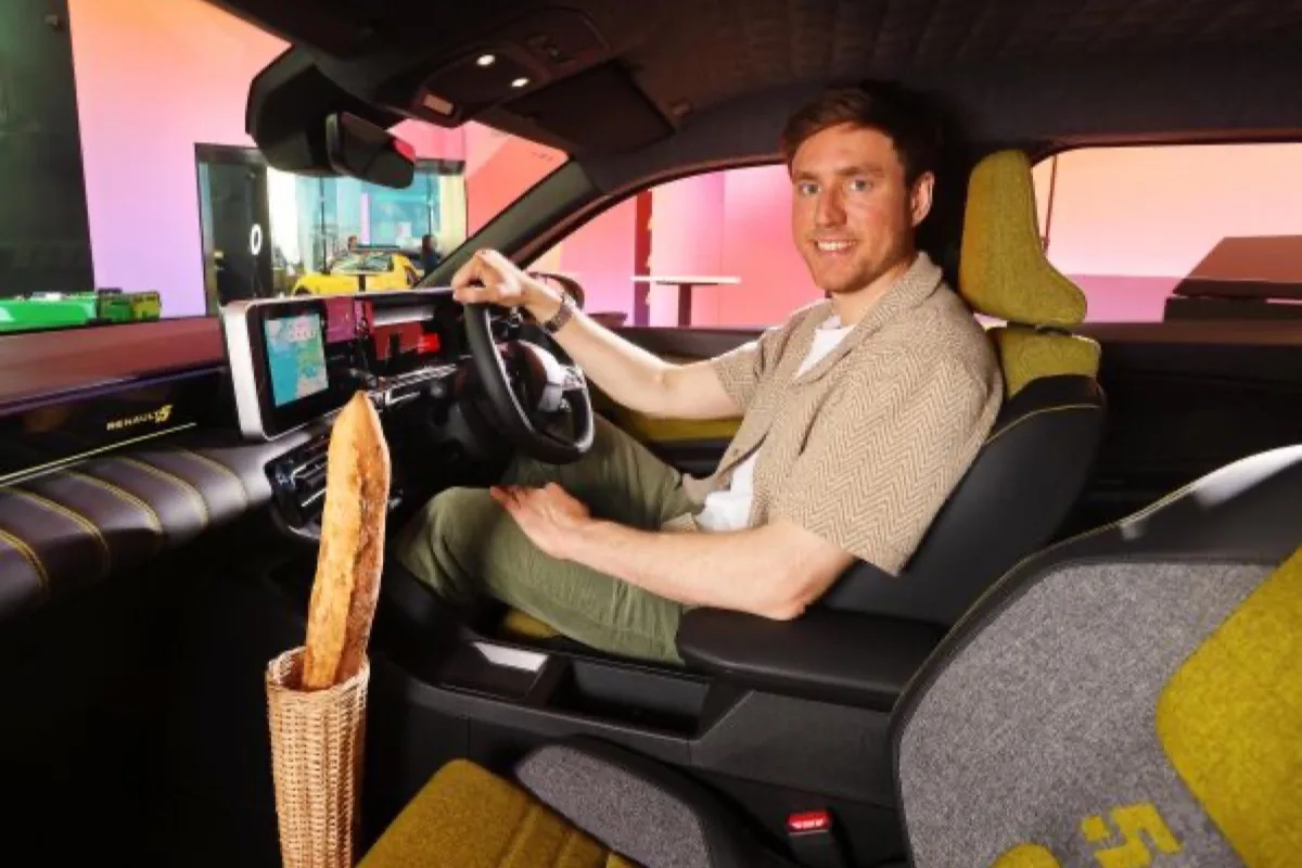 Renault 5 E-Tech baguette holder French Bread Day 2026