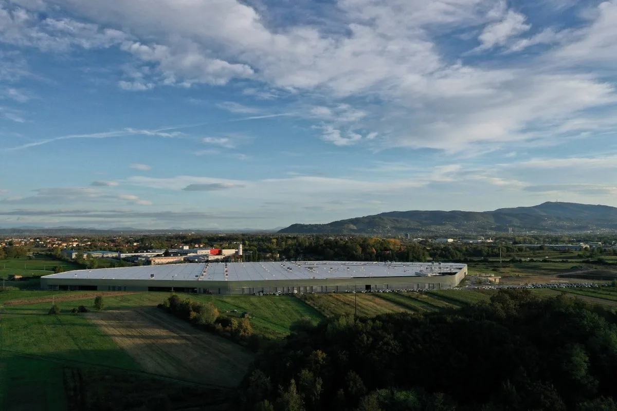 Rimac Technology battery facility exterior for BMW i7 cooperation project