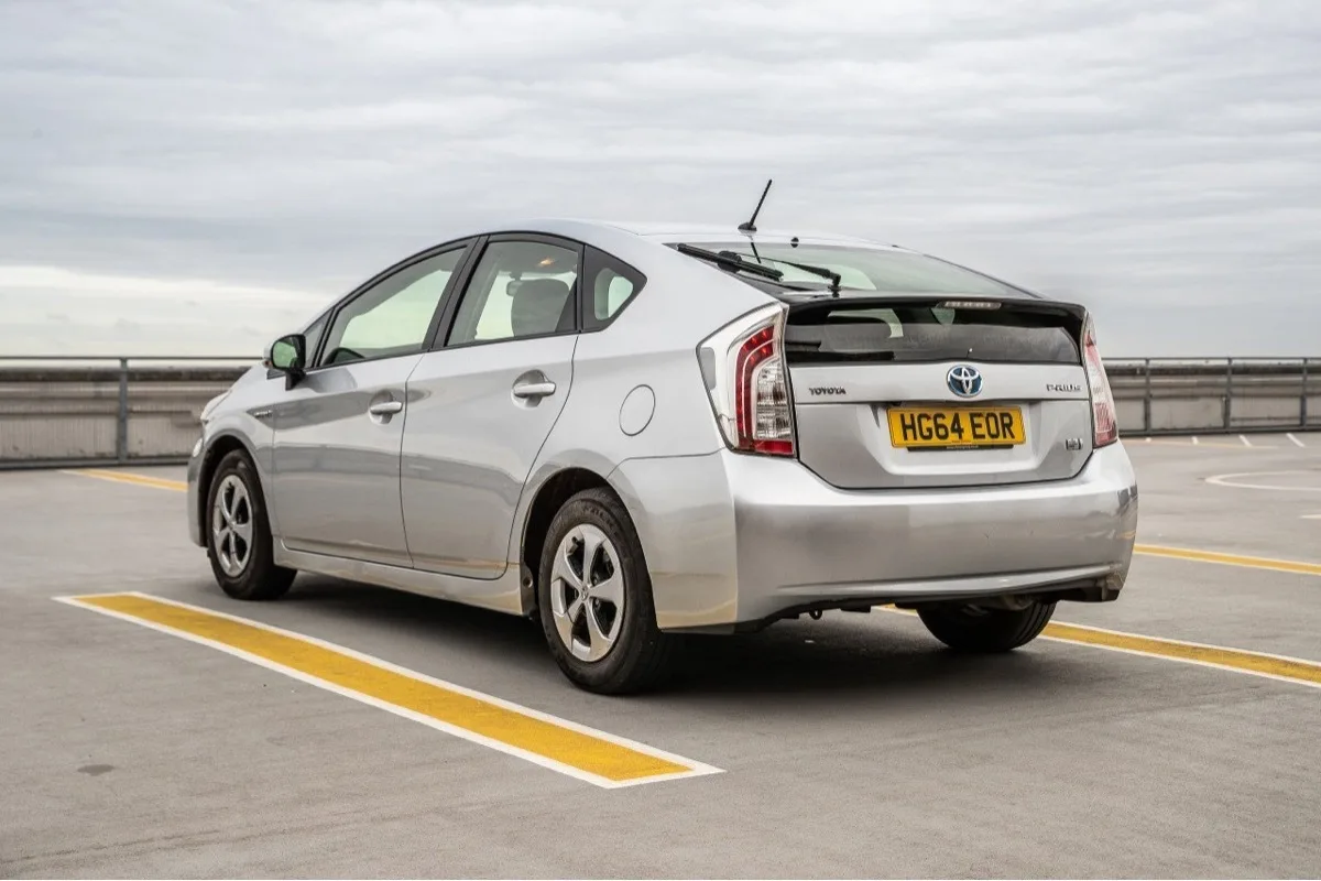 2014 Toyota Prius side profile used by eBay to prove high-mileage cars can still have value