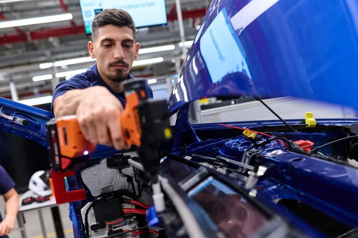 BMW Group Plant Munich undergoing a 650 million euro transformation into a fully electric manufacturing hub for the new i3 and Neue Klasse vehicle range.