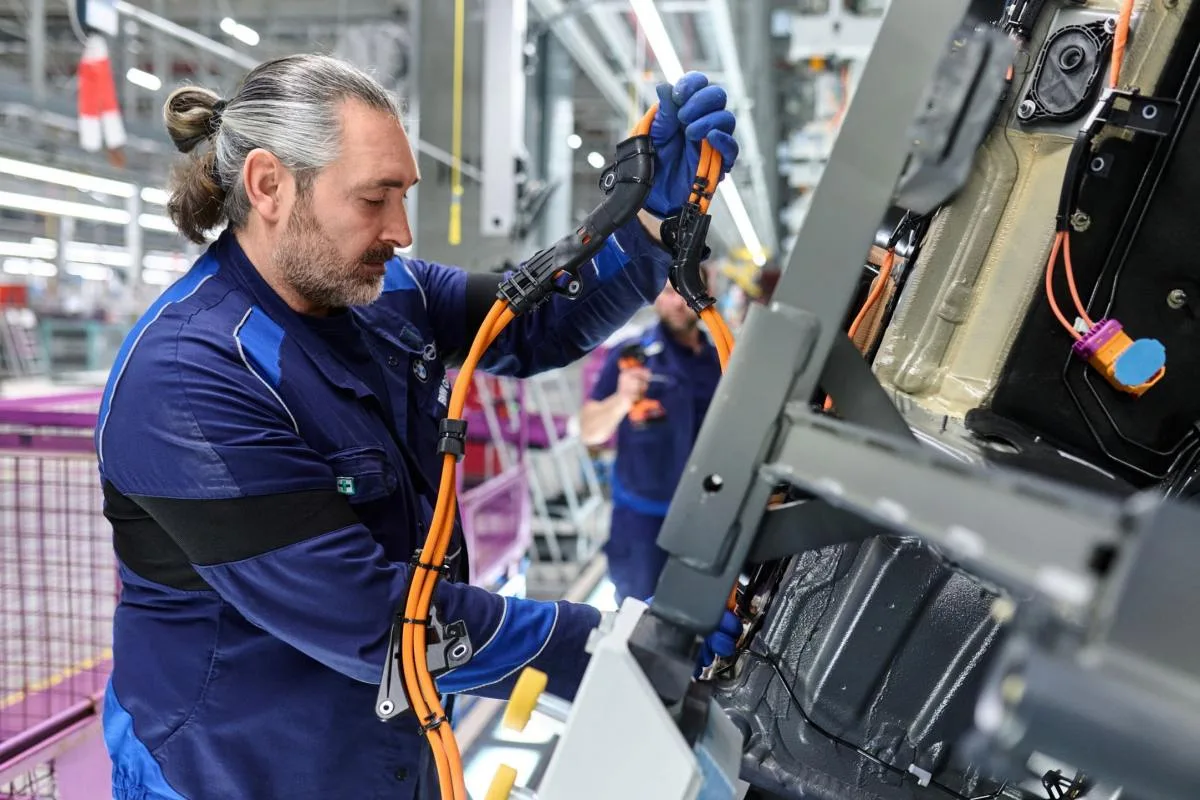 BMW Group Plant Munich undergoing a 650 million euro transformation into a fully electric manufacturing hub for the new i3 and Neue Klasse vehicle range.