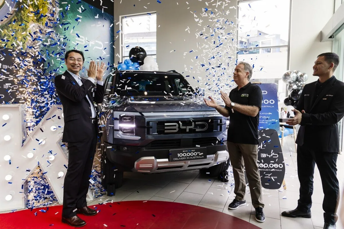 BYD Hits 100,000 in Australia