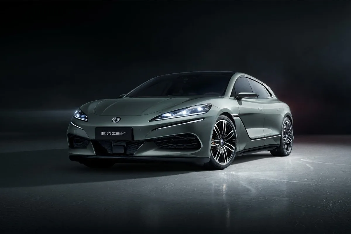 2026 DENZA Z9GT front three quarter view in studio setting
