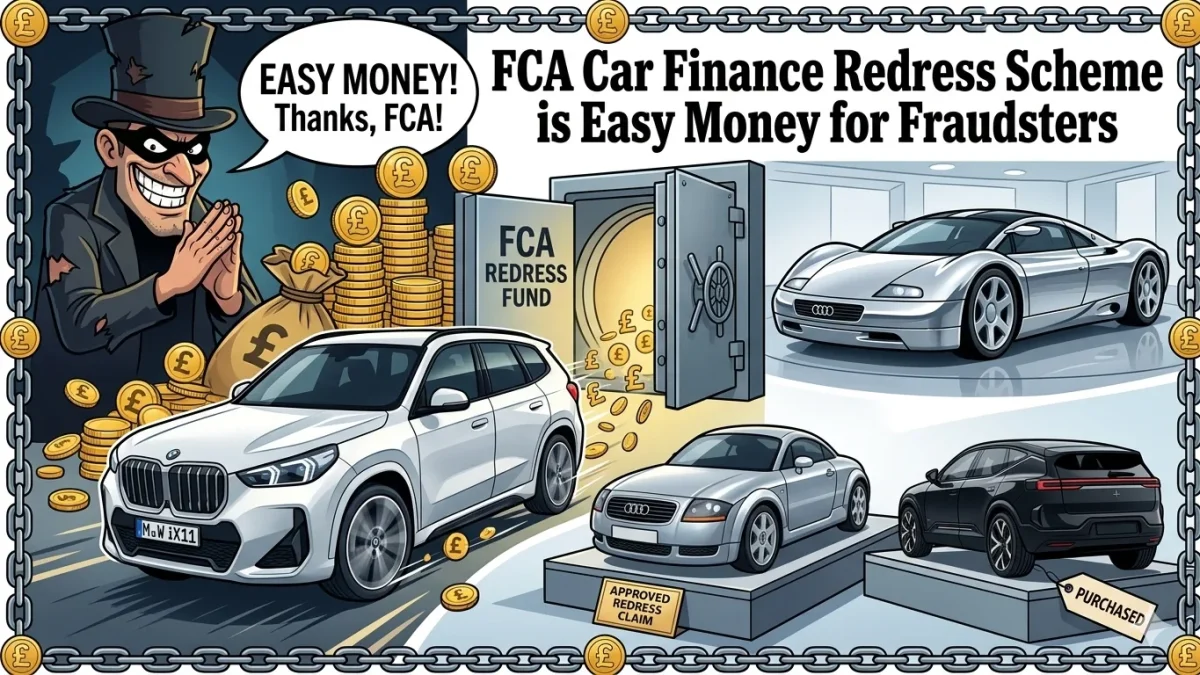 FCA Car Finance Redress Scheme is Easy Money for Fraudsters