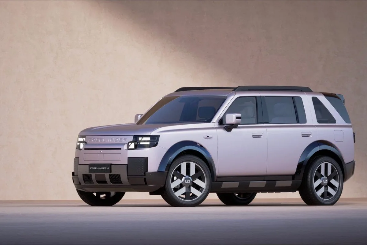 Freelander 8 production intent SUV front three quarter studio view