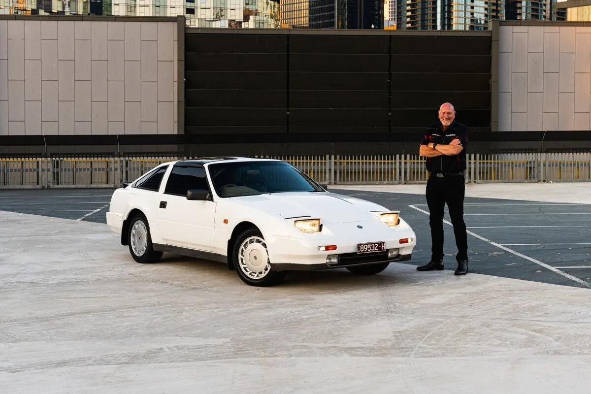 White Nissan 300ZX Z31 with owner