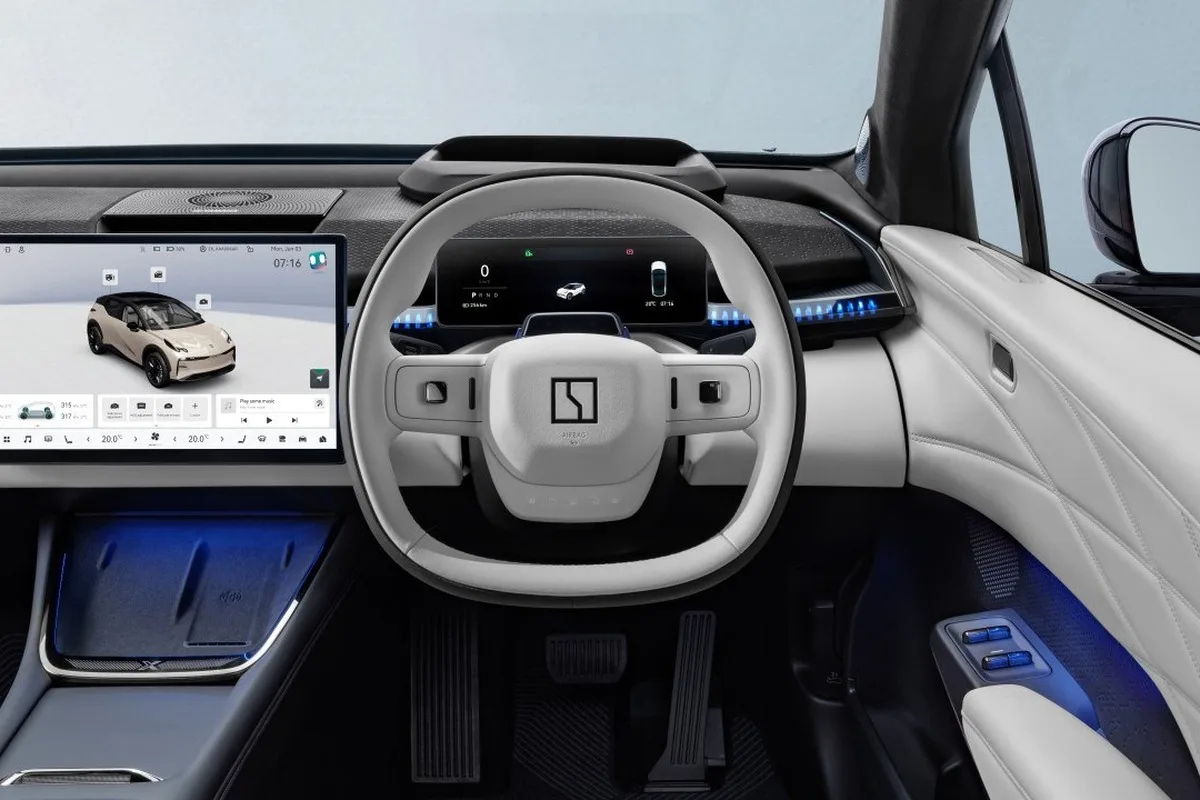2026 Zeekr X dashboard and steering wheel cockpit view