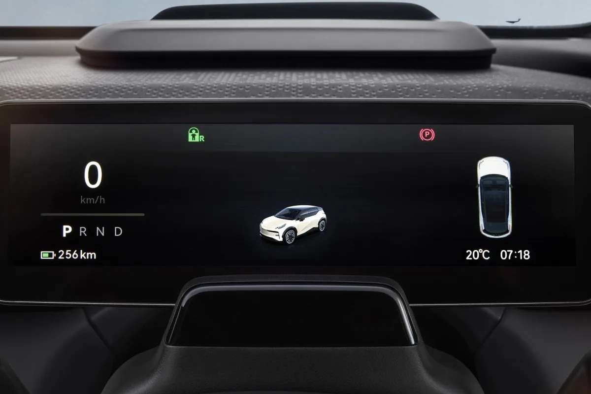 2026 Zeekr X driver instrument display close up