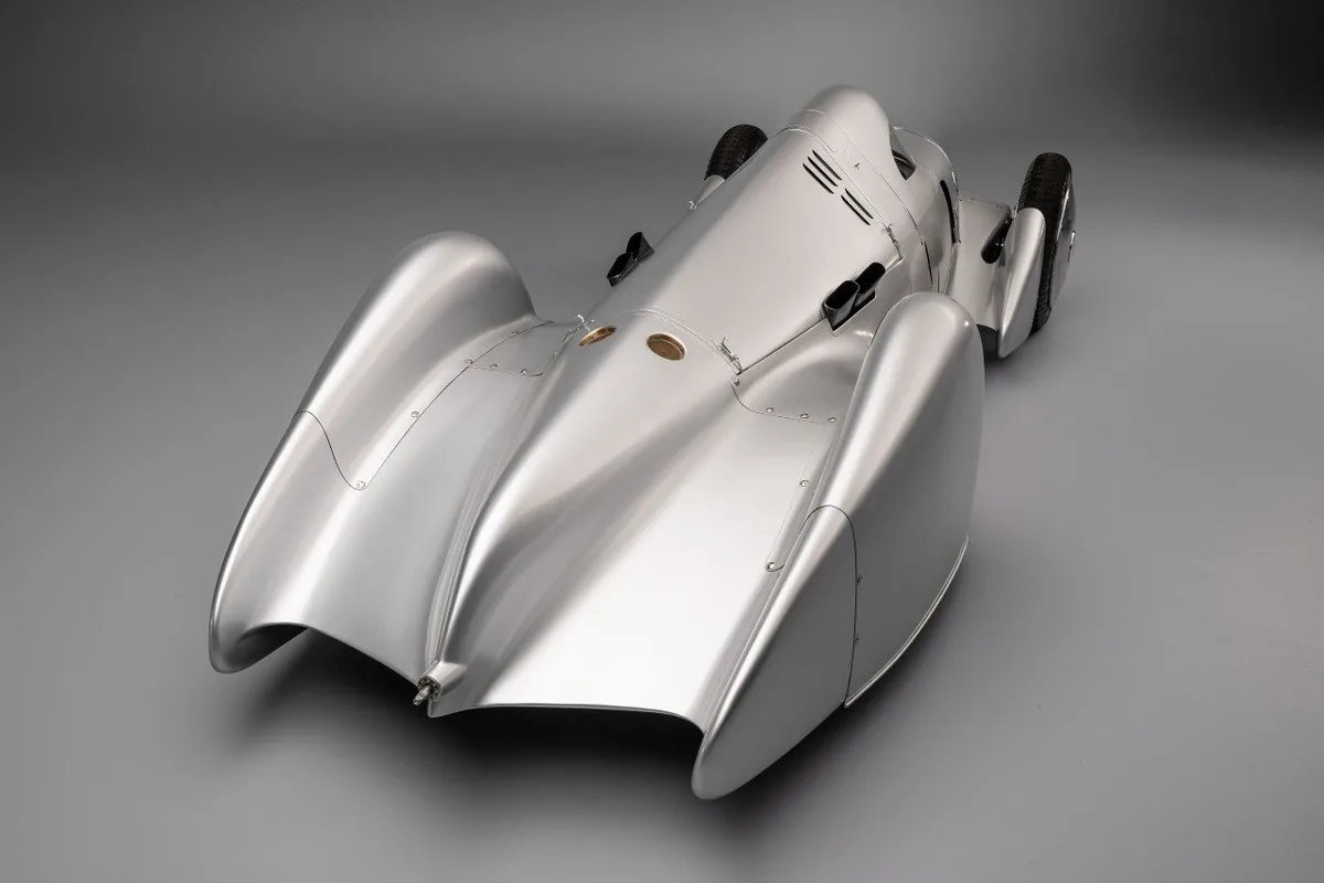 Auto Union Type 52 rear three-quarter view showing the streamlined body.