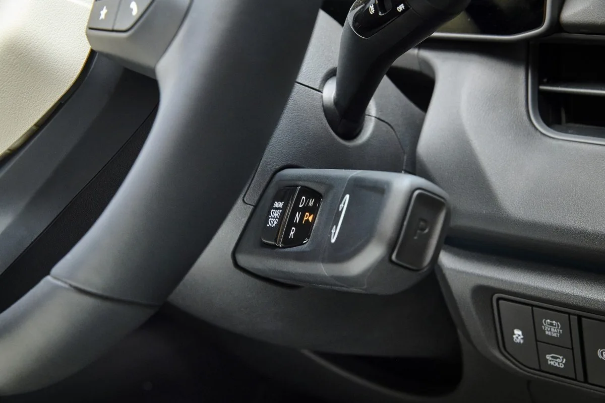 All-new Kia Seltos column-mounted shift selector and start stop control